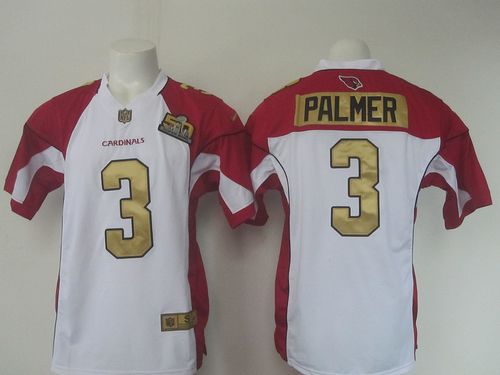 Nike Cardinals #3 Carson Palmer White Super Bowl 50 Collection Men's Stitched NFL Elite Jersey